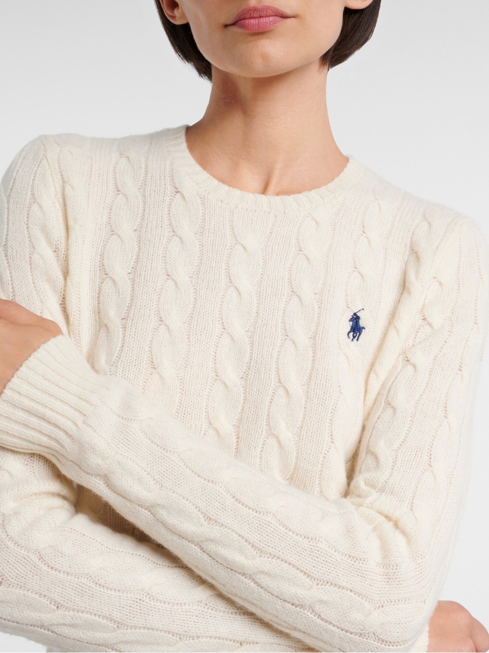 Polo Ralph Lauren Cable-Knit Wool Cashmere Blend Sweater - Picture 3 of 9